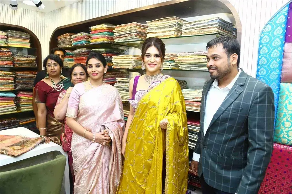 Actress Shraddha Das launches Sri Krishna Silks Showroom